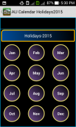 AU Calendar Holidays 2015 screenshot 4