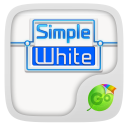 simple white go keyboard theme Icon