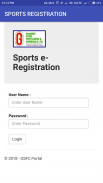 GSFC Sports Registration screenshot 0