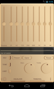 Poweramp skin Champagne Gold screenshot 6