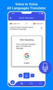 Parler et traduire toutes langues Traducteur Voix screenshot 2