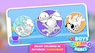 Boys Coloring Games & Paint screenshot 5