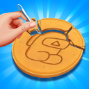 Dalgona Puzzle Honeycomb Candy Icon