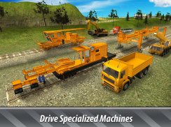 Railroad Building Simulator - construir estrada! screenshot 7