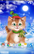 Winter Cat Live Wallpaper screenshot 5