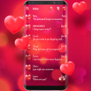 Romantic love red color theme icon