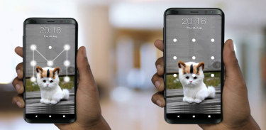 Kitty Cat Pattern Screen Lock screenshot 2
