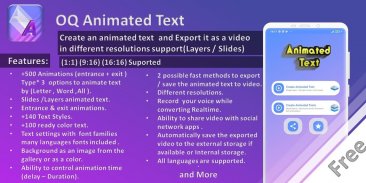 Animated Text Creator - Text Animation video maker screenshot 3