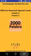 2000 Spanish Words (most used) screenshot 2