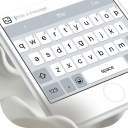 Pearl white & emoji pro keyboard theme Icon