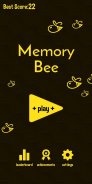 Memory Bee 🐝 Addictive game for your memory screenshot 0