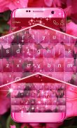 Pink Flowers Keyboard screenshot 2