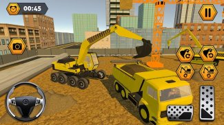 City pipeline dig in simulator: 3D construction screenshot 1