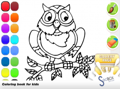 owl coloring book screenshot 9
