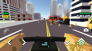Blocky Moto Racing 🏁 screenshot 6