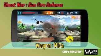 Bắn War: Gun cháy Defense screenshot 5
