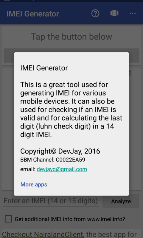 peanuts sofa Goodwill IMEI generator advanced with analyzer - APK Download for Android | Aptoide