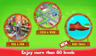 Big Home Cleanup and Wash : House Cleaning Game screenshot 4