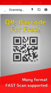 QR Scanner : Free QR code reader & Barcode scanner screenshot 0