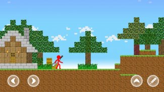 Red Stickman Parkour Fighter screenshot 3