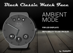 Black Classic Watch Face screenshot 4
