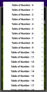 Math Tables - from 0 to 100 screenshot 3