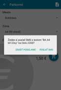 SMS platby - MHD, parkovne screenshot 6