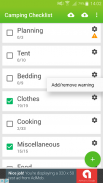 Camping Checklist screenshot 0