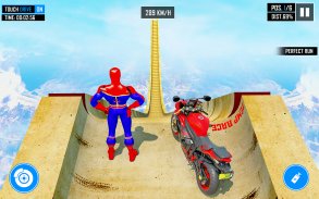 Superhero Games-Bike Mega Ramp screenshot 3