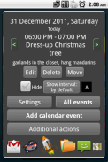 Clock and event widget screenshot 6