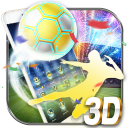 Shiny Gold Football 3D Theme Icon