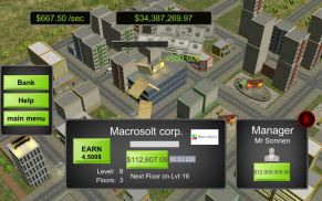 Corporation Magnate. Cash flow simulator screenshot 2