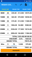 Steel TMT RebarCost Calculator screenshot 4