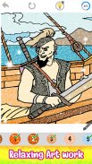 Pirates Color by Number Book screenshot 2