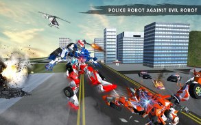 US Police Robot Transport Truck Driving Games screenshot 7
