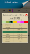 Weight and BMI tracker screenshot 2
