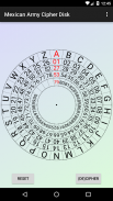 Mexican Army Cipher Disk screenshot 5