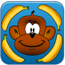 Monkey Eat Banana Icon