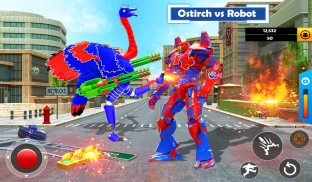 Ostrich Air Jet Robot Car Game screenshot 4