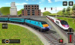ट्रेन सिम्युलेटर 2017 - यूरो रेलवे ट्रैक ड्राइविंग screenshot 3