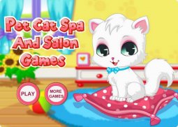 寵物貓的水療中心和沙龍遊戲HD screenshot 0