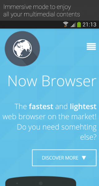 Now Browser Pro (Material) Screenshot